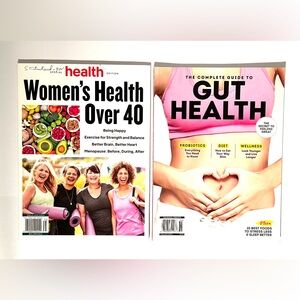 Set of 2 Health Magazines- Gut Health, Women’s Health Over 40